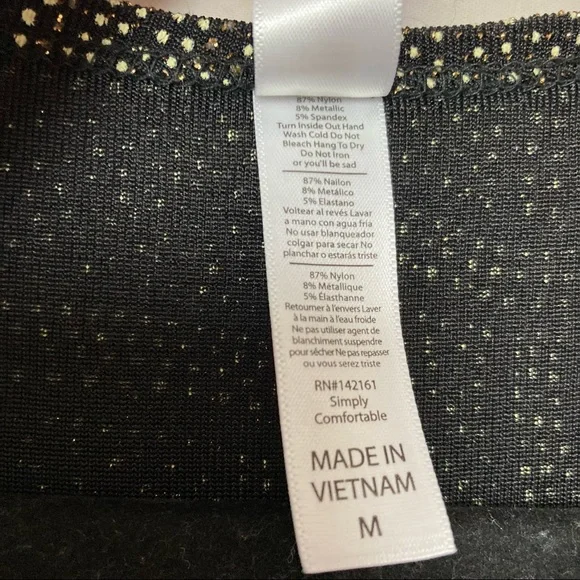 LuLaRoe Women’s M Medium Glitter Sparkle Short Sleeve Tee Top Hi Low Hem Tunic - Picture 5 of 7